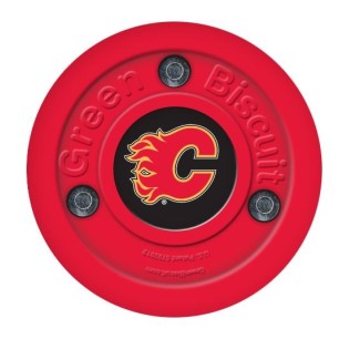 Green Biscuit Calgary Flames Off Ice Шайба