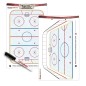 FOX 40 Deluxe Pro Clipboard + Rigid Kit International Hockey Coaching Board Hokeja Taktikas Dēlis