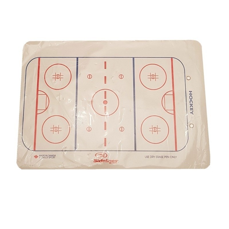 SIDELINES Ice Hockey Coaching Tactic Board 56cm x 40cm