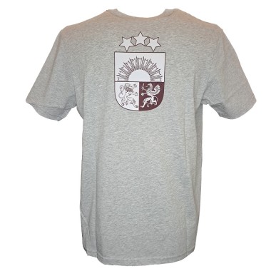 CCM Pieaugušo Flag Tee Back Print Latvia Team T-krekls