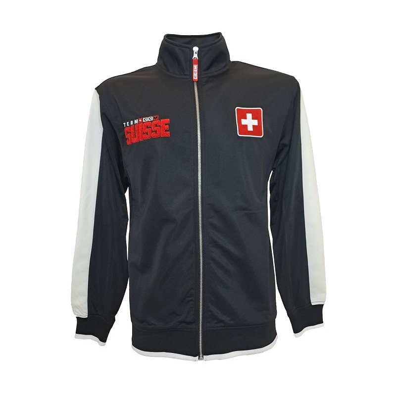 CCM Pieaugušo Team Suisse Full Zip Džemperis