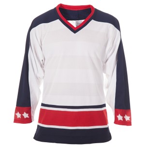 CCM Columbus Blue Jackets Adult Майка для Тренировок Гостевая