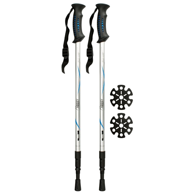 ABBEY Adjustable Aluminium Anti Shock Hiking Cane 21SV