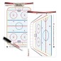 FOX 40 Deluxe Pro Clipboard + Rigid Kit International Hockey Coaching Board Hokeja Taktikas Dēlis