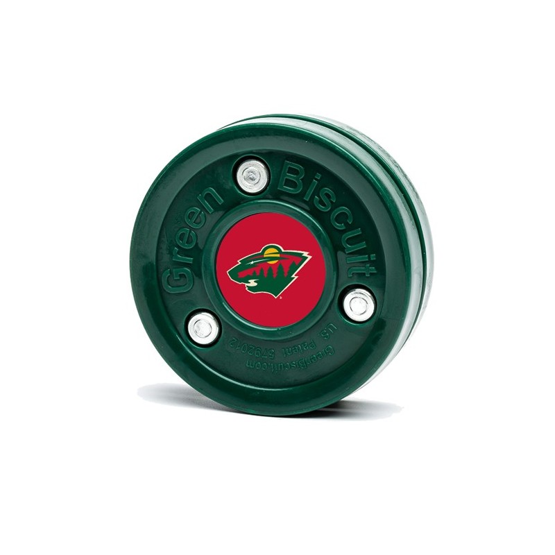 GREEN BISCUIT Minnesota Wild Off Ice Training Hockey Puck