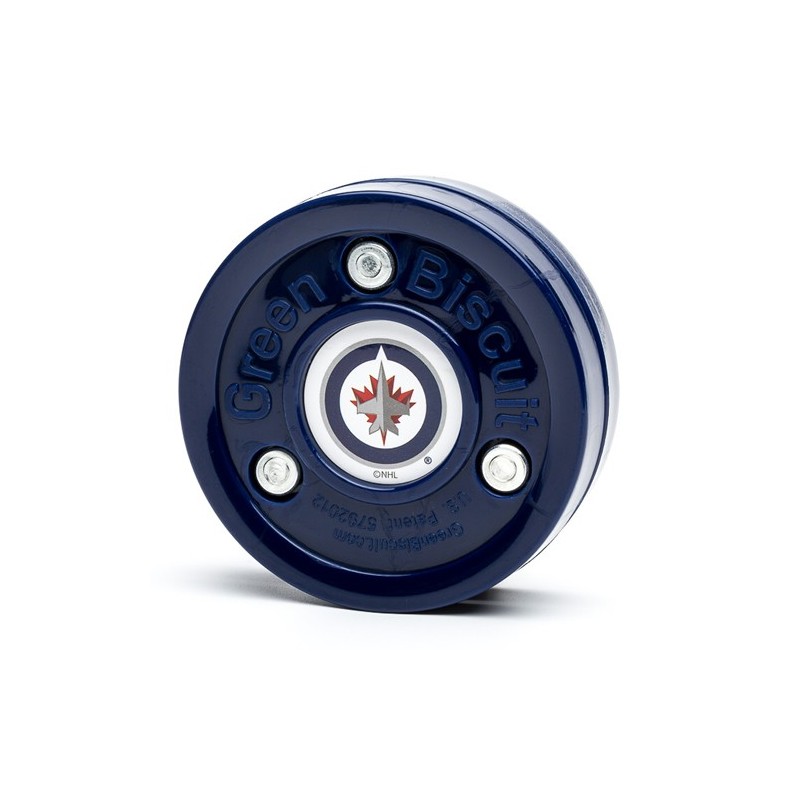 GREEN BISCUIT Winnipeg Jets Off Ice Training Hockey Puck