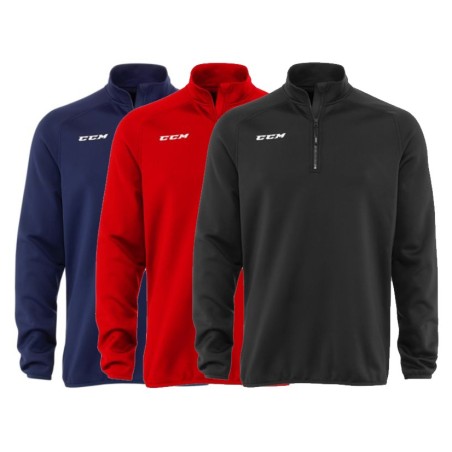 CCM Senior Locker Room 1/4 Zip Sweatshirt