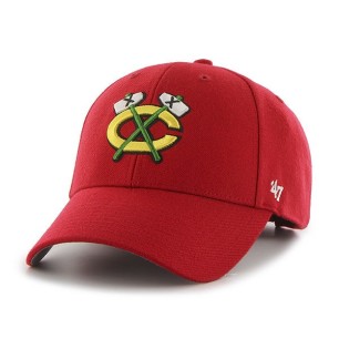 BRAND 47 Chicago Blackhawks MVP Strapback Vasaras Cepure H-MVP04WBV