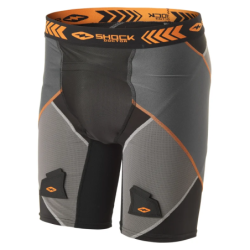 SHOCK DOCTOR Pieaugušo X-Fit Cross Hokeja Kompresijas Šorti ar Aircore Hard Cup Spenzūru SD30160