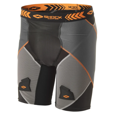 SHOCK DOCTOR Pieaugušo X-Fit Cross Hokeja Kompresijas Šorti ar Aircore Hard Cup Spenzūru SD30160