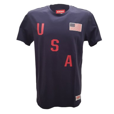 CCM SS Tee Diagonal USA Pieaugušo T-Krekls